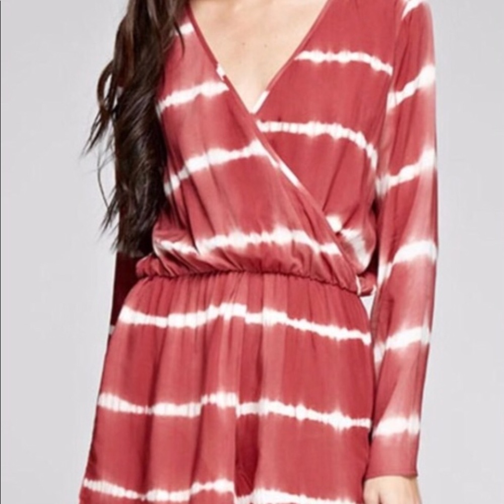 Tie dye romper size m NWT